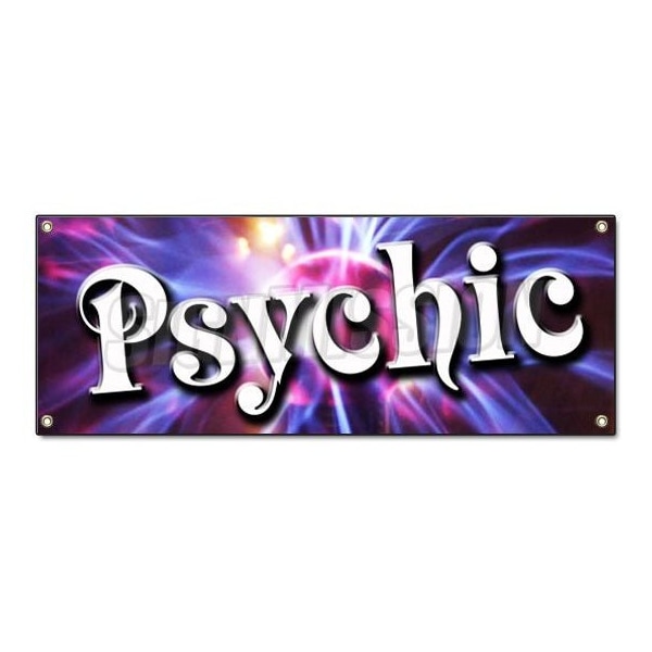 PSYCHIC BANNER SIGN palm reader signs readings gypsy fortune teller